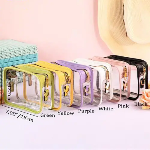 Wholesale Transparent PVC Cosmetic Bags | Colorful Makeup Organizers for Beauty & Travel